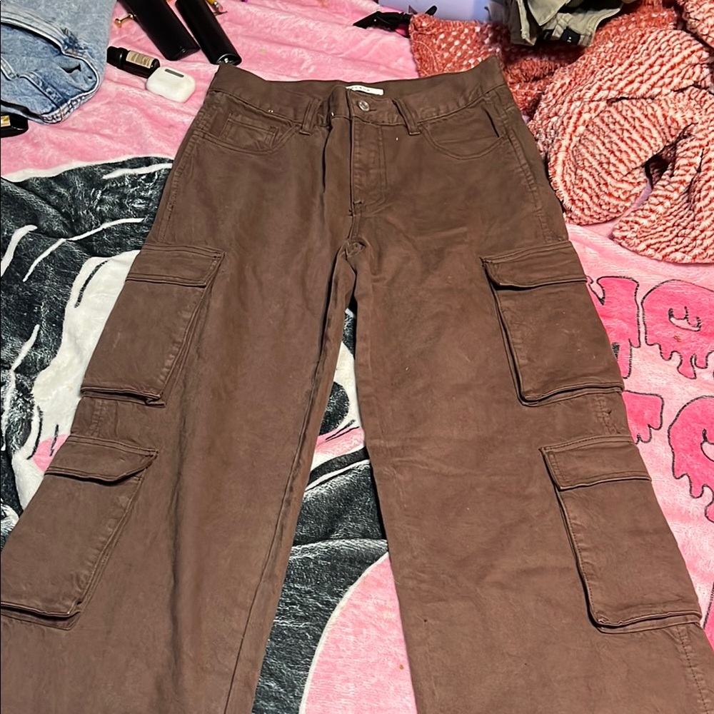 PacSun Chocolate Brown Cargo Pants